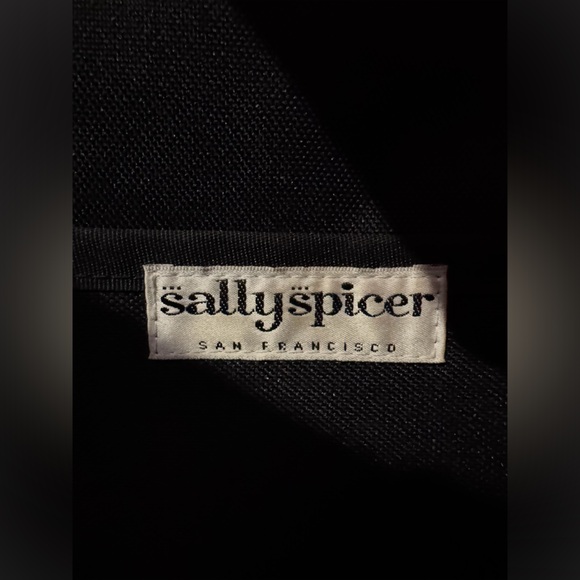 Chic Black and Gold Floral Tote Bag #D - Picture 5 of 7